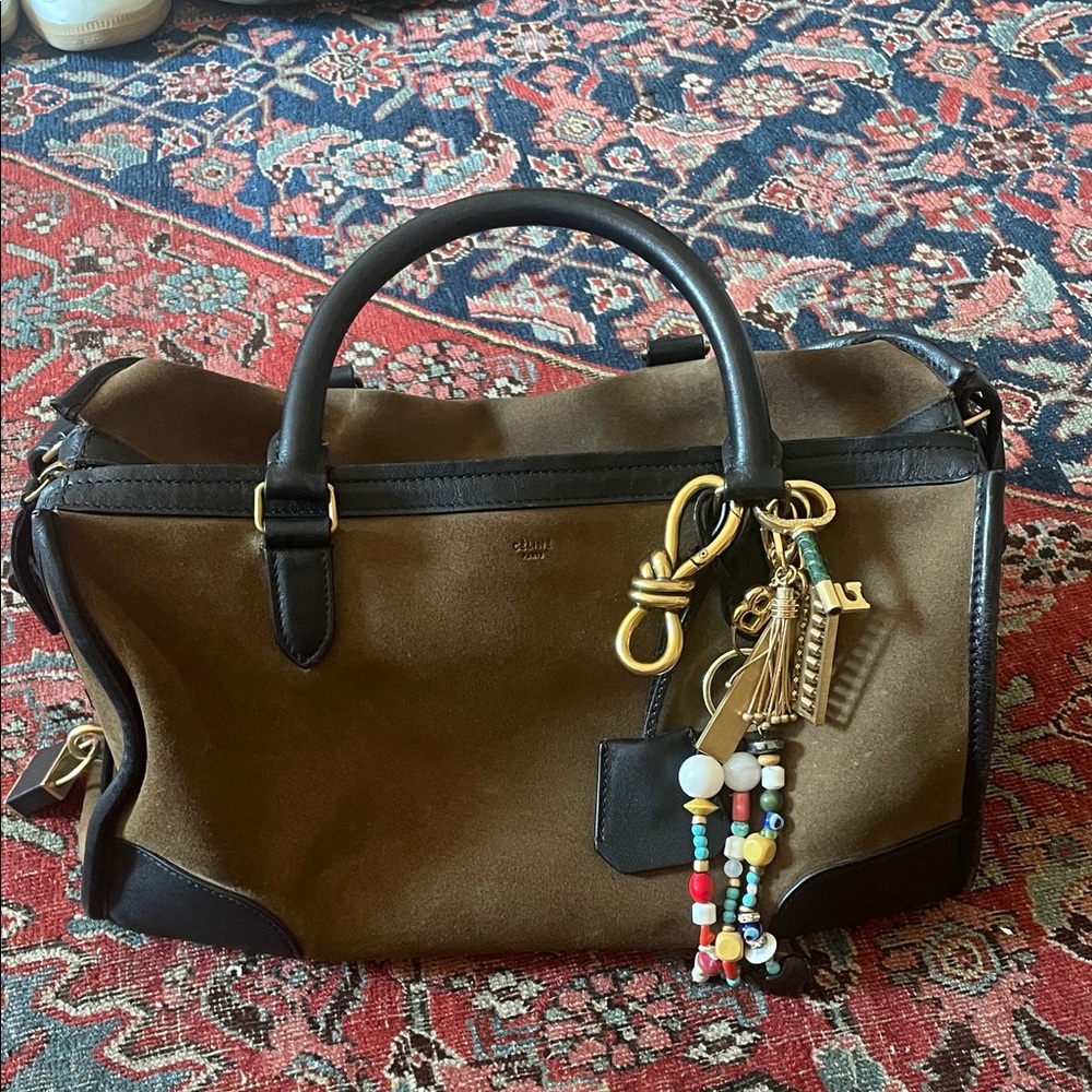 Celine Brown and Black Handbag